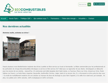 Tablet Screenshot of biocombustibles.fr